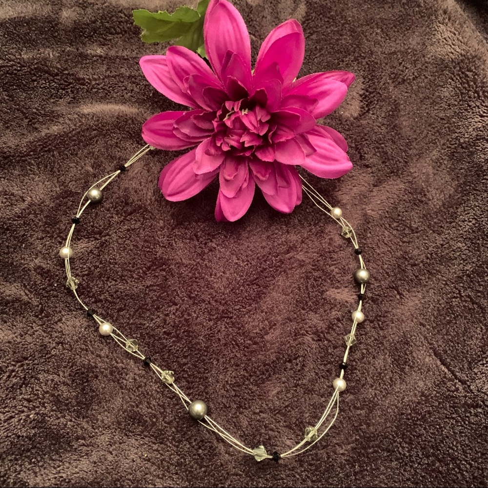 Pearl & Crystal Necklace